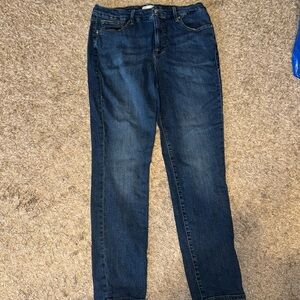 Good American Women's Skinny Jeans - Dark Blue